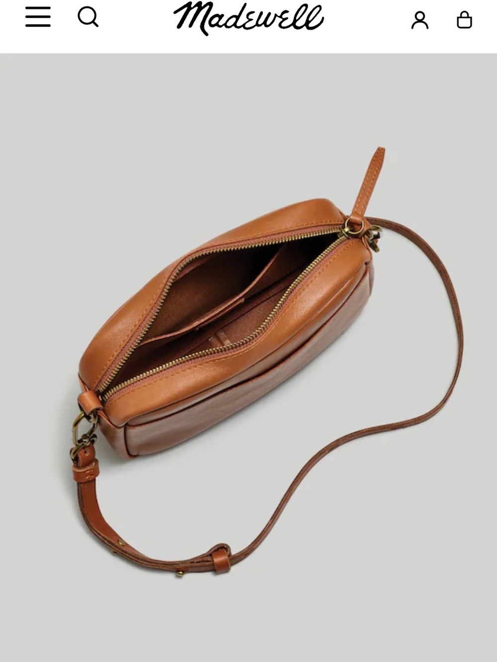 Madewell Transport Brown Leather Crossbody - Picture 10 of 14